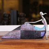 Maxbell Abstract Women Statue Figurine Sculpture Desk Wedding Bedroom Bookshelf StyleE