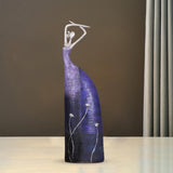 Maxbell Abstract Women Statue Figurine Sculpture Desk Wedding Bedroom Bookshelf StyleF