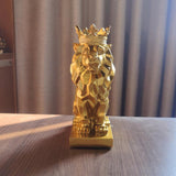 Maxbell Lion Statue Animal Figurine Collectible Bookshelf Office Gold