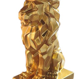 Maxbell Lion Statue Animal Figurine Collectible Bookshelf Office Gold