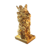 Maxbell Lion Statue Animal Figurine Collectible Bookshelf Office Gold