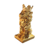 Maxbell Lion Statue Animal Figurine Collectible Bookshelf Office Gold