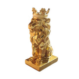 Maxbell Lion Statue Animal Figurine Collectible Bookshelf Office Gold