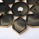 Maxbell Modern Wall Mirror Round Makeup Mirror for Washroom Entrance Art Decoration