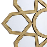 Maxbell Modern Wall Mirror Round Makeup Mirror for Washroom Entrance Art Decoration