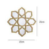 Maxbell Modern Wall Mirror Round Makeup Mirror for Washroom Entrance Art Decoration