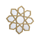 Maxbell Modern Wall Mirror Round Makeup Mirror for Washroom Entrance Art Decoration