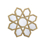 Maxbell Modern Wall Mirror Round Makeup Mirror for Washroom Entrance Art Decoration