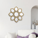 Maxbell Modern Wall Mirror Round Makeup Mirror for Washroom Entrance Art Decoration