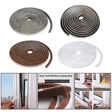 Maxbell 32.8ft Brush Seal Self Adhesive for Door Window Weatherstrip Sealing Strip Gray
