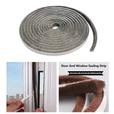 Maxbell 32.8ft Brush Seal Self Adhesive for Door Window Weatherstrip Sealing Strip Gray