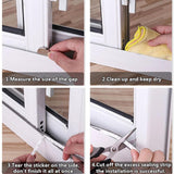 Maxbell 32.8ft Brush Seal Self Adhesive for Door Window Weatherstrip Sealing Strip Black