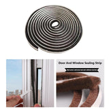Maxbell 32.8ft Brush Seal Self Adhesive for Door Window Weatherstrip Sealing Strip Black