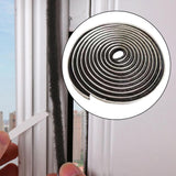 Maxbell 32.8ft Brush Seal Self Adhesive for Door Window Weatherstrip Sealing Strip Black