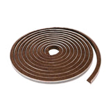 Maxbell 32.8ft Brush Seal Self Adhesive for Door Window Weatherstrip Sealing Strip Brown