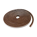 Maxbell 32.8ft Brush Seal Self Adhesive for Door Window Weatherstrip Sealing Strip Brown