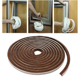 Maxbell 32.8ft Brush Seal Self Adhesive for Door Window Weatherstrip Sealing Strip Brown