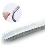 Maxbell 32.8ft Brush Seal Self Adhesive for Door Window Weatherstrip Sealing Strip White