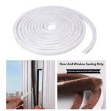 Maxbell 32.8ft Brush Seal Self Adhesive for Door Window Weatherstrip Sealing Strip White