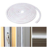 Maxbell 32.8ft Brush Seal Self Adhesive for Door Window Weatherstrip Sealing Strip White