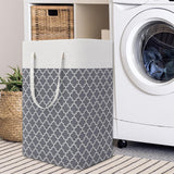 Maxbell 75L Clothes Hamper Foldable Laundry Storage Basket Durable for Bedroom Grey