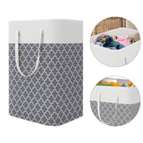 Maxbell 75L Clothes Hamper Foldable Laundry Storage Basket Durable for Bedroom Grey