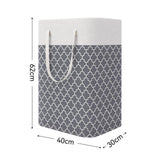 Maxbell 75L Clothes Hamper Foldable Laundry Storage Basket Durable for Bedroom Grey
