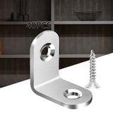 Maxbell 40 Pieces L Bracket Joint Right Angle Bracket for Wooden Dressers Chairs 20mmx20mmx16mm