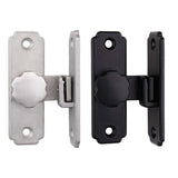 Maxbell Barn Sliding Door Latch Lock Door with Mounting Screws for Garage Argent