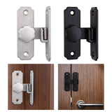 Maxbell Barn Sliding Door Latch Lock Door with Mounting Screws for Garage Argent