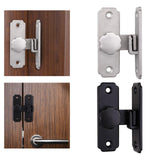 Maxbell Barn Sliding Door Latch Lock Door with Mounting Screws for Garage Argent
