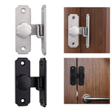 Maxbell Barn Sliding Door Latch Lock Door with Mounting Screws for Garage Argent