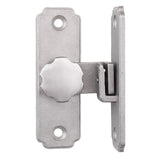 Maxbell Barn Sliding Door Latch Lock Door with Mounting Screws for Garage Argent