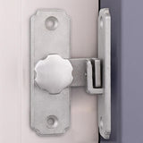 Maxbell Barn Sliding Door Latch Lock Door with Mounting Screws for Garage Argent