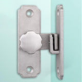 Maxbell Barn Sliding Door Latch Lock Door with Mounting Screws for Garage Argent
