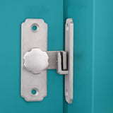 Maxbell Barn Sliding Door Latch Lock Door with Mounting Screws for Garage Argent