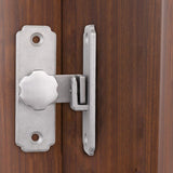 Maxbell Barn Sliding Door Latch Lock Door with Mounting Screws for Garage Argent
