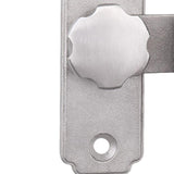 Maxbell Barn Sliding Door Latch Lock Door with Mounting Screws for Garage Argent