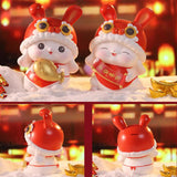 Maxbell Rabbit Piggy Bank Animal Bunny Figures Moneyboxes Sculpture Money Case Style A Size L