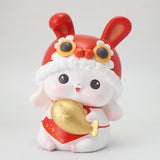 Maxbell Rabbit Piggy Bank Animal Bunny Figures Moneyboxes Sculpture Money Case Style A Size L