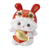 Maxbell Rabbit Piggy Bank Animal Bunny Figures Moneyboxes Sculpture Money Case Style A Size L