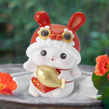 Maxbell Rabbit Piggy Bank Animal Bunny Figures Moneyboxes Sculpture Money Case Style A Size L