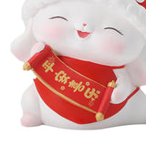 Maxbell Rabbit Piggy Bank Animal Bunny Figures Moneyboxes Sculpture Money Case Style B Size L
