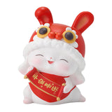 Maxbell Rabbit Piggy Bank Animal Bunny Figures Moneyboxes Sculpture Money Case Style B Size L