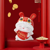 Maxbell Rabbit Piggy Bank Animal Bunny Figures Moneyboxes Sculpture Money Case Style B Size L