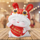 Maxbell Rabbit Piggy Bank Animal Bunny Figures Moneyboxes Sculpture Money Case Style B Size L