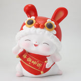 Maxbell Rabbit Piggy Bank Animal Bunny Figures Moneyboxes Sculpture Money Case Style B Size L