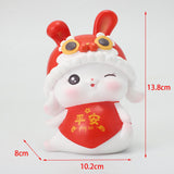 Maxbell Rabbit Piggy Bank Animal Bunny Figures Moneyboxes Sculpture Money Case StyleC Size  M