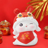 Maxbell Rabbit Piggy Bank Animal Bunny Figures Moneyboxes Sculpture Money Case StyleC Size  M