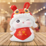 Maxbell Rabbit Piggy Bank Animal Bunny Figures Moneyboxes Sculpture Money Case StyleC Size  M